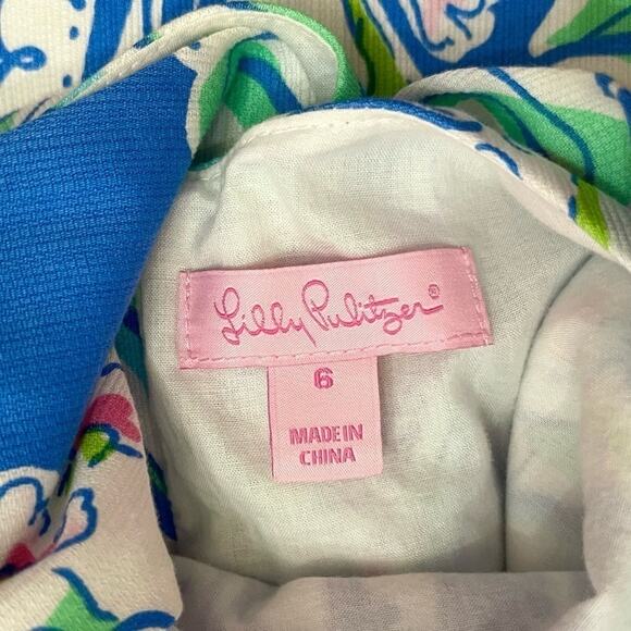 Lilly Pulitzer Cathy Shift in Bay Blue Coasting Engineered Shell - Picture 4 of 12